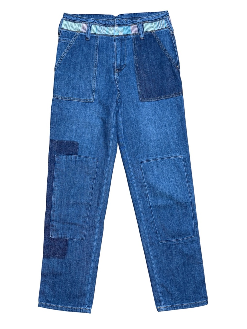 Pilcro And The Letterpress Patchwork Boyfriend Jeans Size 26